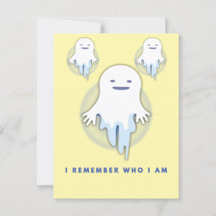 Cute Ghost - jag minns vem jag är Vykort