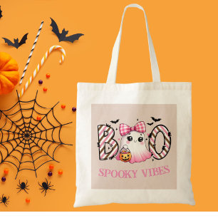 Cute Ghost Kids Halloween Tygkasse