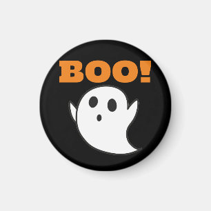 Cute Ghost med BOO! ord! Magnet