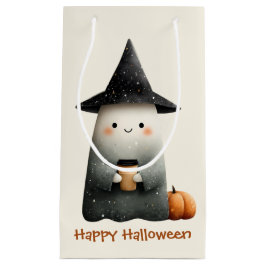 Cute Ghost med Coffee Halloween