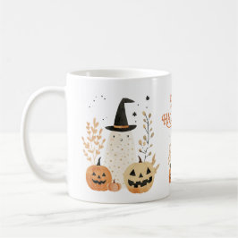 Cute Ghost med Jack - o-Lanternor Happy halloween Kaffemugg