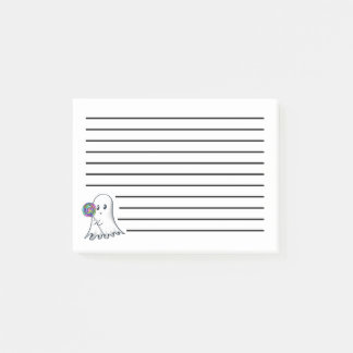 Cute Ghost med Lolipop Post-it Notes
