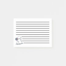 Cute Ghost med Lolipop Post-it Notes