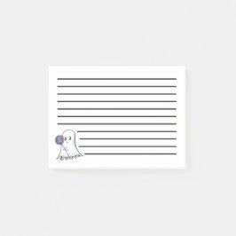 Cute Ghost med Lolipop Post-it Notes Block