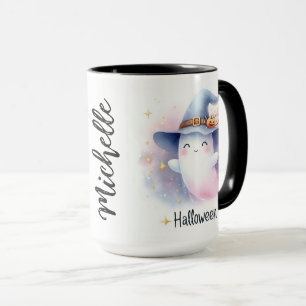 Cute Ghost med Namn Mugg