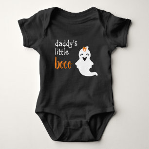 Cute Ghost med Orange Bow Pappor Little Boo T Shirt