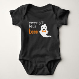 Cute Ghost med Orange Bow Tie Mamma Little Boo T Shirt