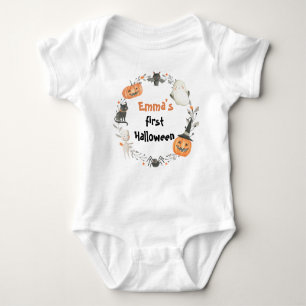 Cute Ghost Min första Halloween Baby Bodykostym T Shirt