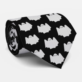 Cute Ghost Mönster Black och White Halloween Slips