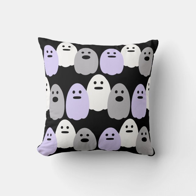 Cute Ghost Mönster Kudde (Framsida)