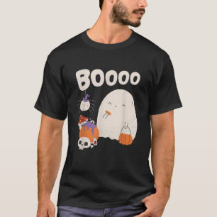 Cute Ghost och Spider Halloween Cottagecore Trick T Shirt