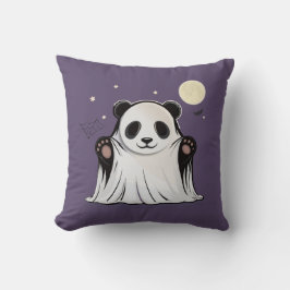 Cute Ghost Panda Under the Moon  Kudde