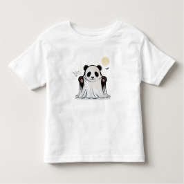 Cute Ghost Panda Under the Moon  T Shirt