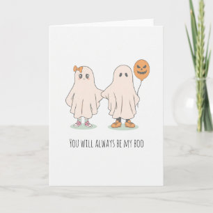Cute Ghost par Halloween Kort