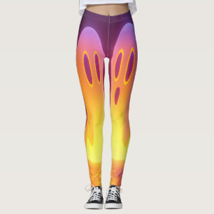 Cute Ghost-paret - glöd i Mörk Stil Art Leggings