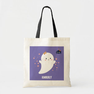 Cute Ghost Personlig Halloween Tygkasse
