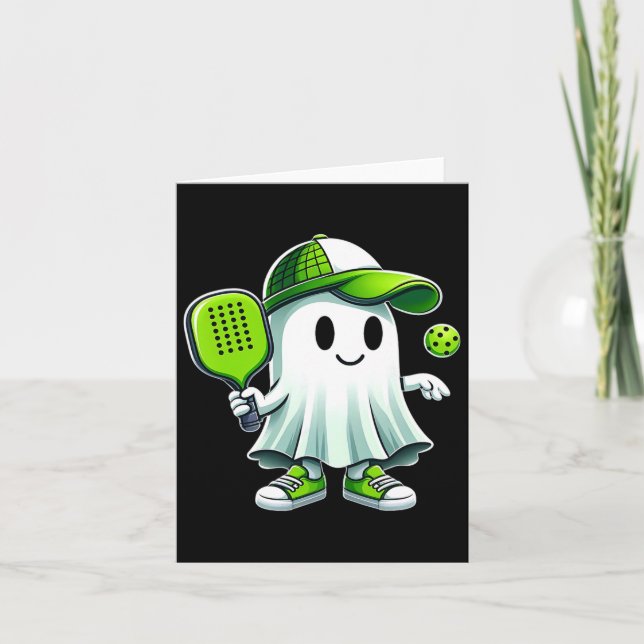 Cute Ghost Picklebyll - Lusjig Picklebyll P Kort (Framsida)