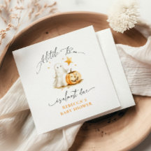 Cute Ghost Pumpkin Boo Halloween Baby Shower