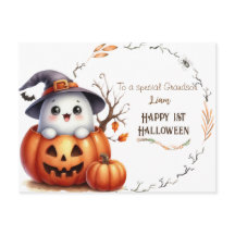 Cute Ghost Pumpkin Halloween