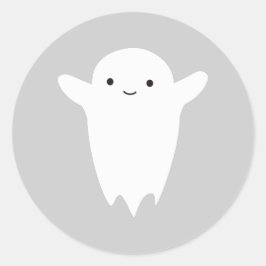 Cute Ghost Runt Klistermärke