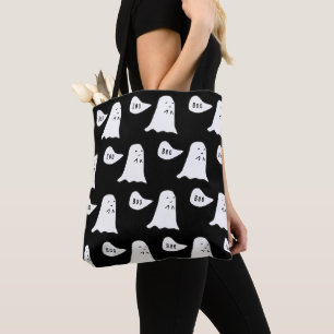 Cute Ghost Says Boo Tygkasse