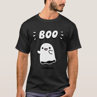 Cute Ghost som Boo Ghost Girl Kid Funny Hallowed T Shirt