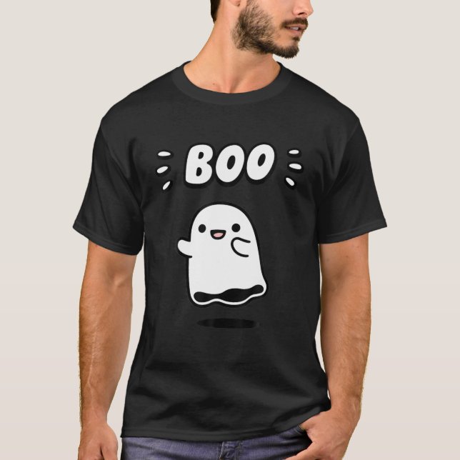 Cute Ghost som Boo Ghost Girl Kid Funny Hallowed T Shirt (Framsida)