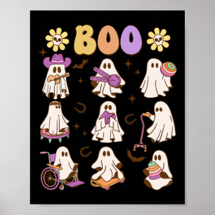 Cute Ghost Squad Halloween-inkluderande kostym Poster