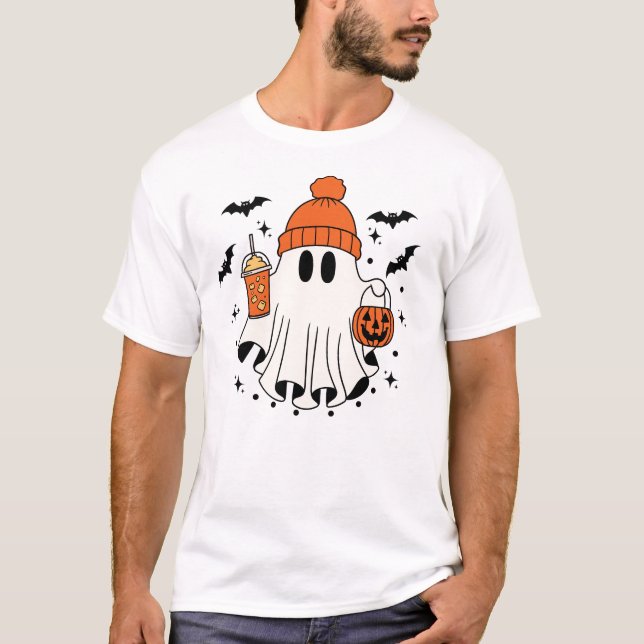 Cute Ghost Sweatshirt T Shirt (Framsida)