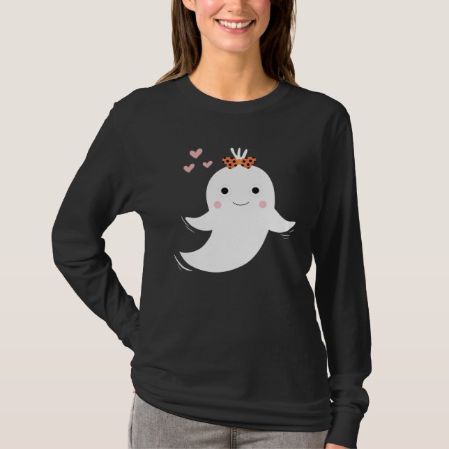Cute Ghost T Shirt (Framsida)