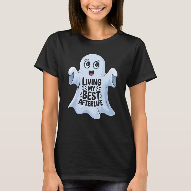 Cute Ghost T Shirt (Framsida)