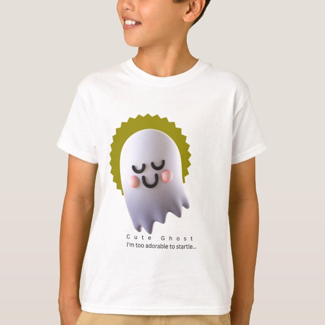 Cute Ghost T Shirt (Framsida)