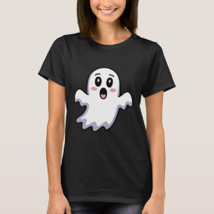 Cute Ghost T-Shirt   Funny Kawaii Halloween Ghost