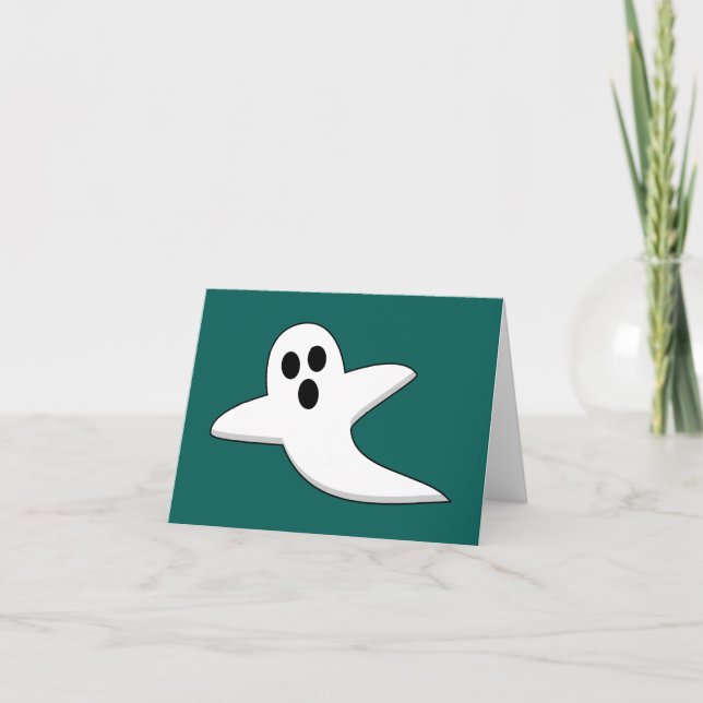 Cute Ghost Tack Kort (Framsida)