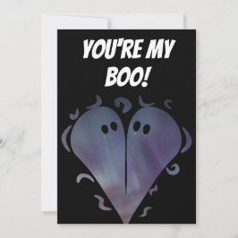 Cute Ghost Valentines day-kort Inbjudningar