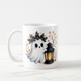 Cute Ghost Whimsical Halloween Mugg Stil