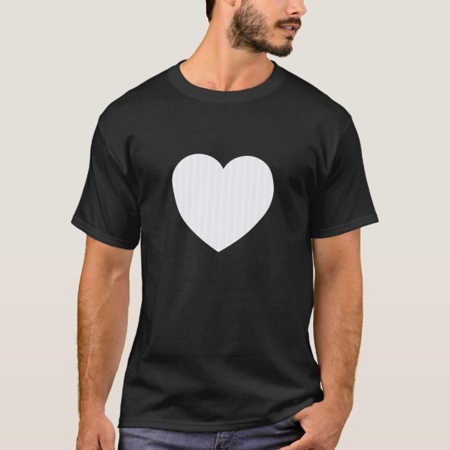 Cute Ghost White Stripes Vertical Lines Pattern Mi T Shirt (Framsida)