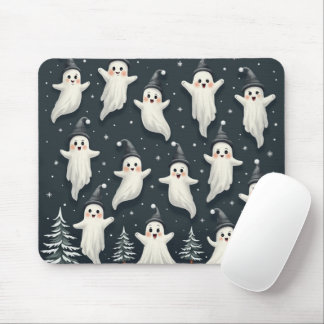 Cute Ghost Winter Mönster Mouse Pad Musmatta