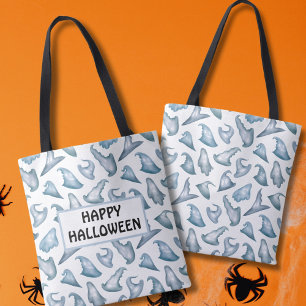 Cute Ghost Witch Hats Happy halloween Anpassningsb Tygkasse