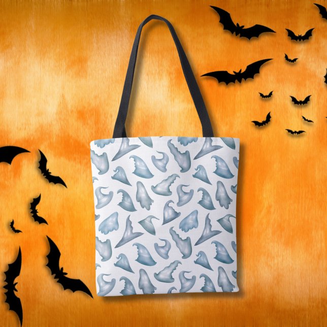 Cute Ghost Witch Hats Happy halloween Tygkasse (Skapare uppladdad)