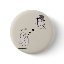 Cute ghosts couple talking