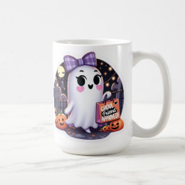 Cute Ghoul-vän Godkänd Halloween Kaffemugg