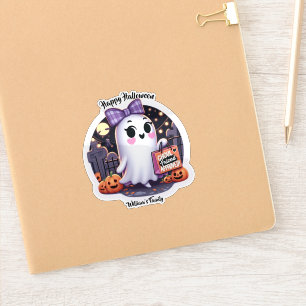 Cute Ghoul-vän Godkänd Halloween Klistermärken