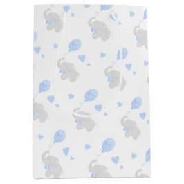 Cute Gift Bag Baby Shower Boy Elephant Balloon
