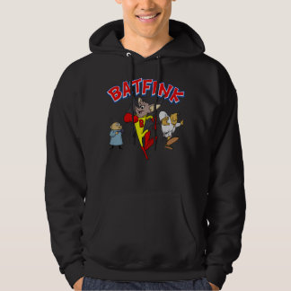 Cute Gift Batfink, Fladdermus superhjälte Tecknad Hoodie