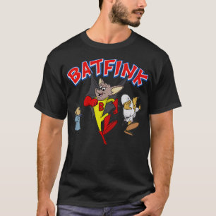 Cute Gift Batfink, Fladdermus superhjälte Tecknad T Shirt