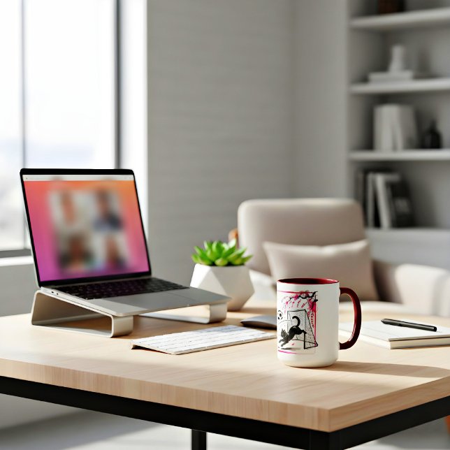 Cute Gift for Cat Lovers & Football Fans Mugg (Skapare uppladdad)