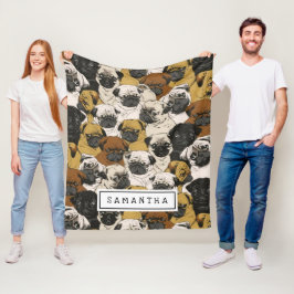 Cute Gift för Personligen Hund älskare Hund Mamma/ Fleecefilt