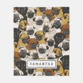 Cute Gift för Personligen Hund älskare Hund Mamma/ Fleecefilt