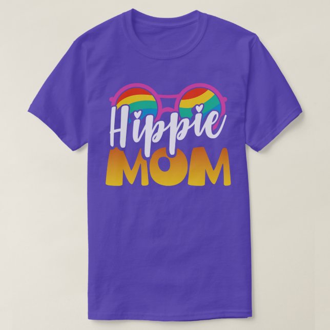Cute Gift Hippie Mamma T Shirt (Design framsida)